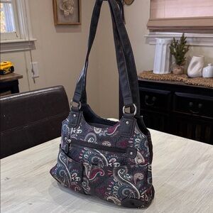Vintage Paisley Patterned Hobo Shoulder Bag